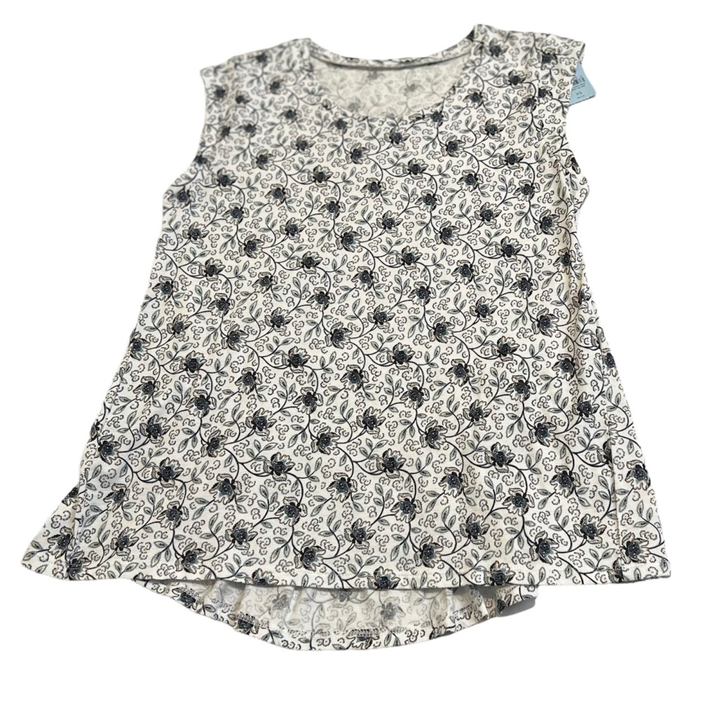 Loft sleeveless floral top. 100% cotton. NWT. Size XSPetite